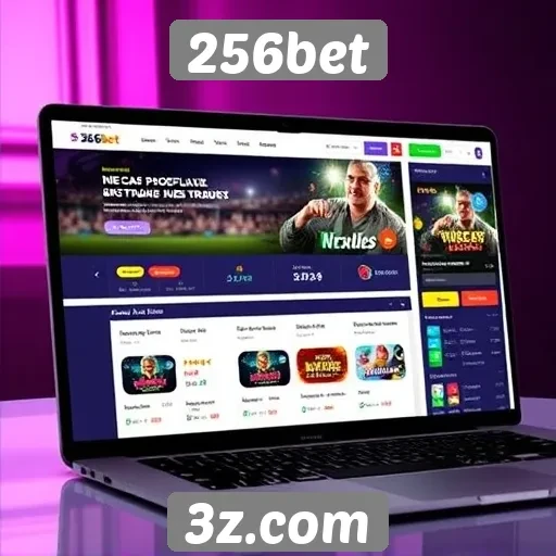 Análise da interface do usuário do site 256bet